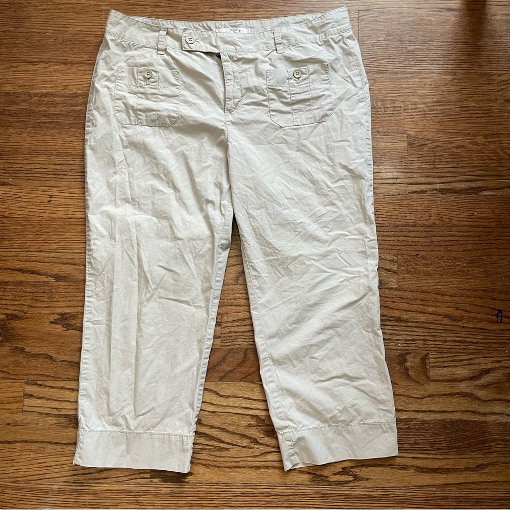 Anne Taylor Loft Khaki capri pants women’s 12